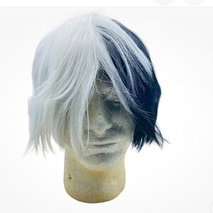 NWT - Yumeno Kyūsaku Q Bungo Stra Japanese Cosplay Wig Two Tone Black & White